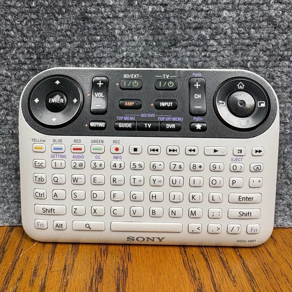 Sony NSG-MR1 QWERTY Keyboard Remote Control White - OEM for Google TV NSZ-GT1